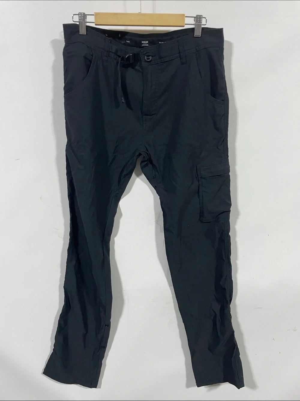 Prana Men's Black Cargo Pants with Utility Pockets